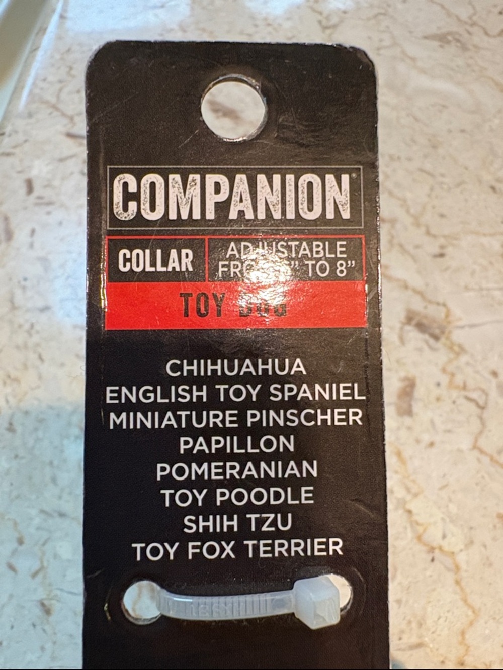 NWT 2-Adjustable Toy Dog Collars - Red & Black Bone Pattern - Picture 3 of 16